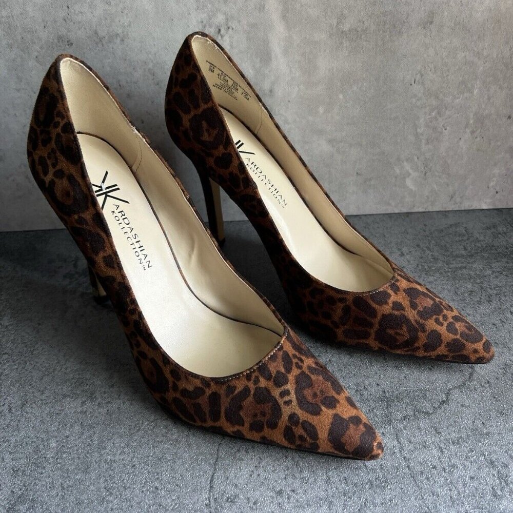 Kardashian Kollection Leopard heels Size 9 - Picture 2 of 16